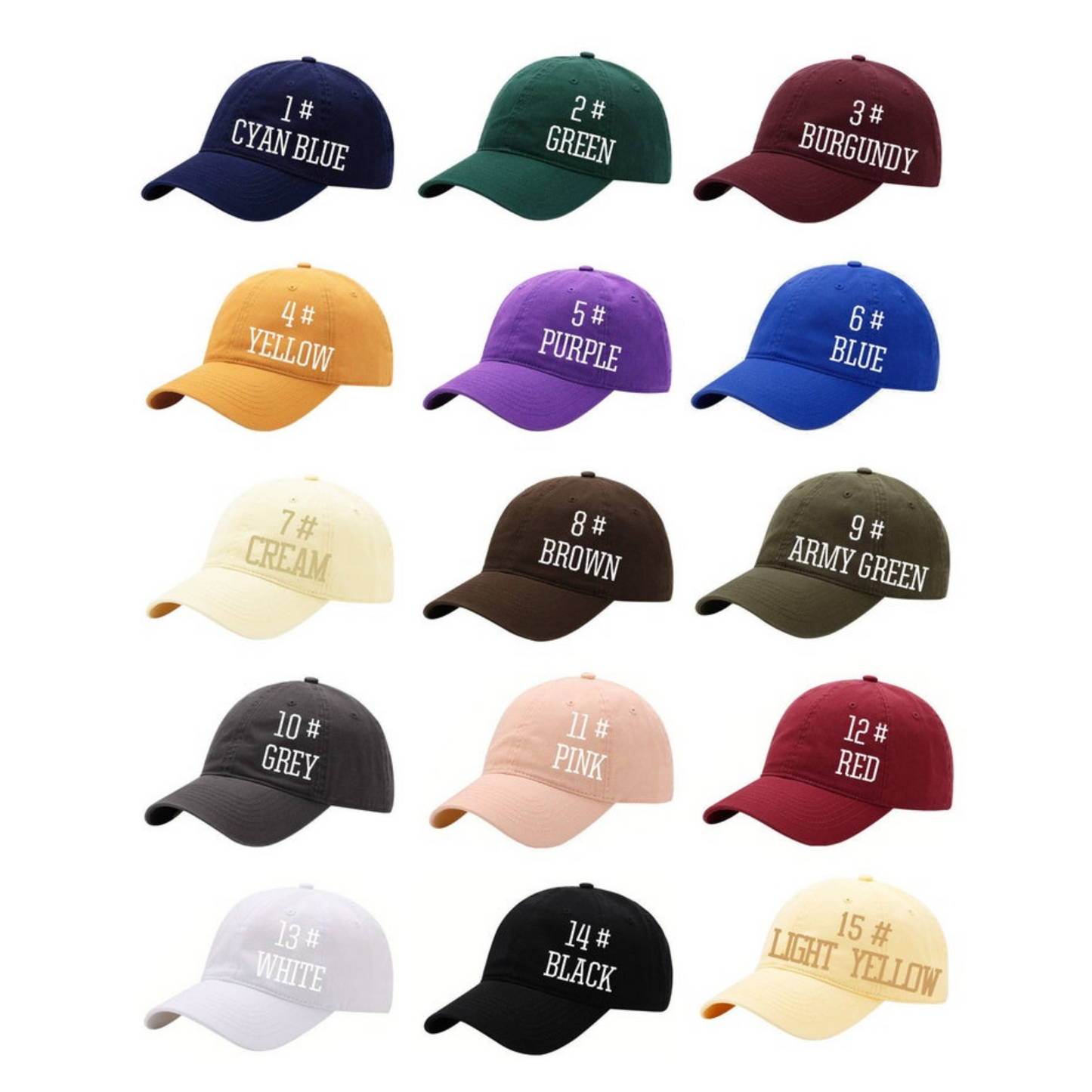 Embroidered Hat Personalized Dad Cap Embroidery Logo baseball hat Bachelorette hats Custom caps