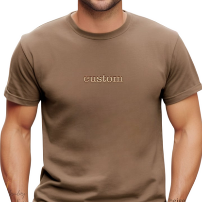 Custom Embroidered T-shirt , Personalized Gift for Men & Women, Gift for Dad
