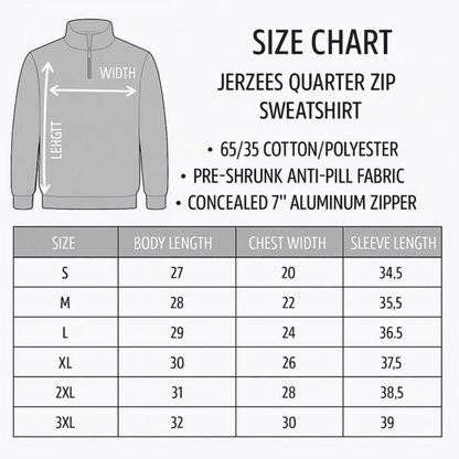Custom Teacher Sweatshirt, Embroidered Teacher Quarter Zip Sweatshirt